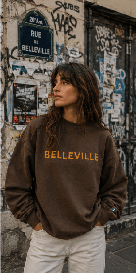 Belleville look femme brun